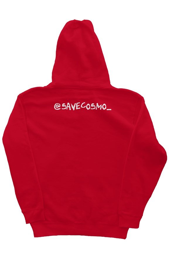 save cosmo hoodie live red