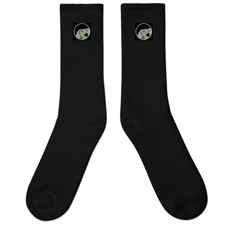 Cosmo Embroidered Socks - Black